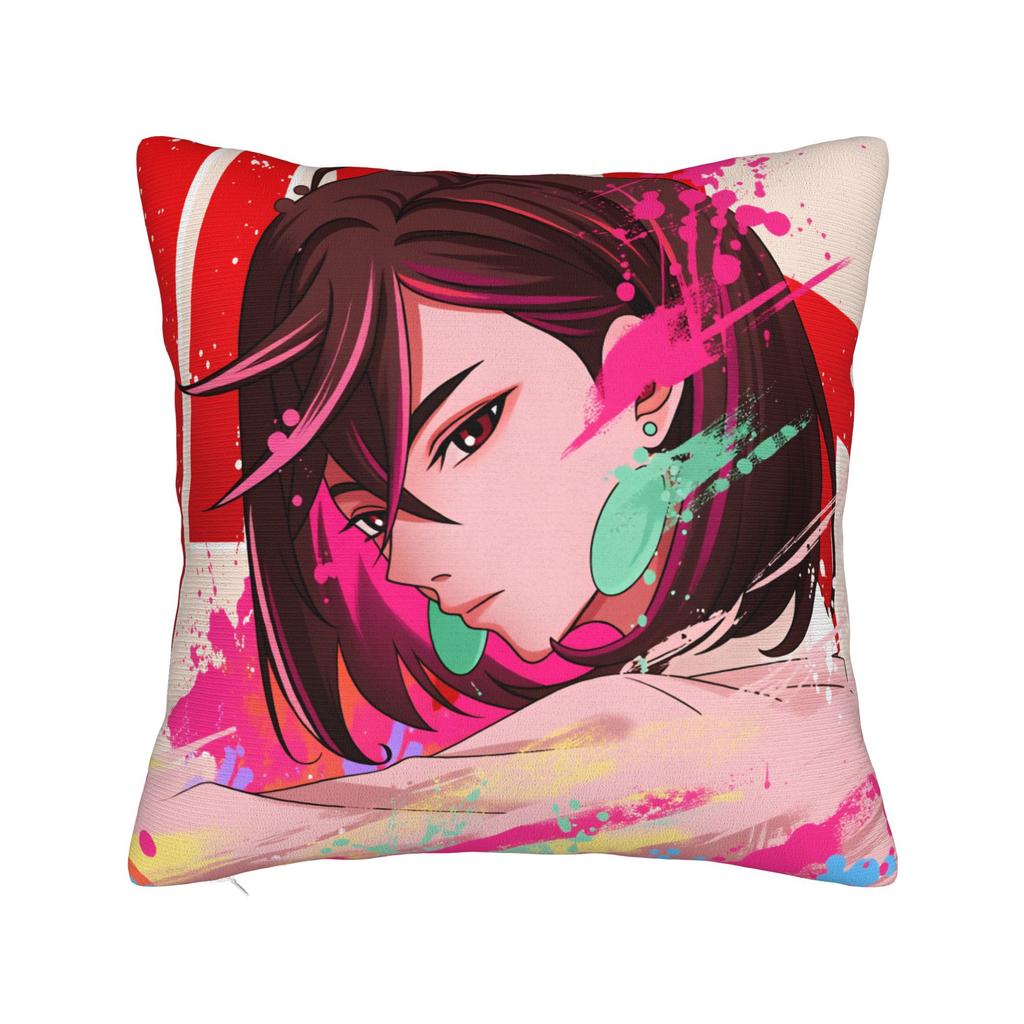 Dandadan Okarun X Momo Pillow Case Square Pillow Cover Cute Funny Cushion Cover For Wedding Party Home Decor