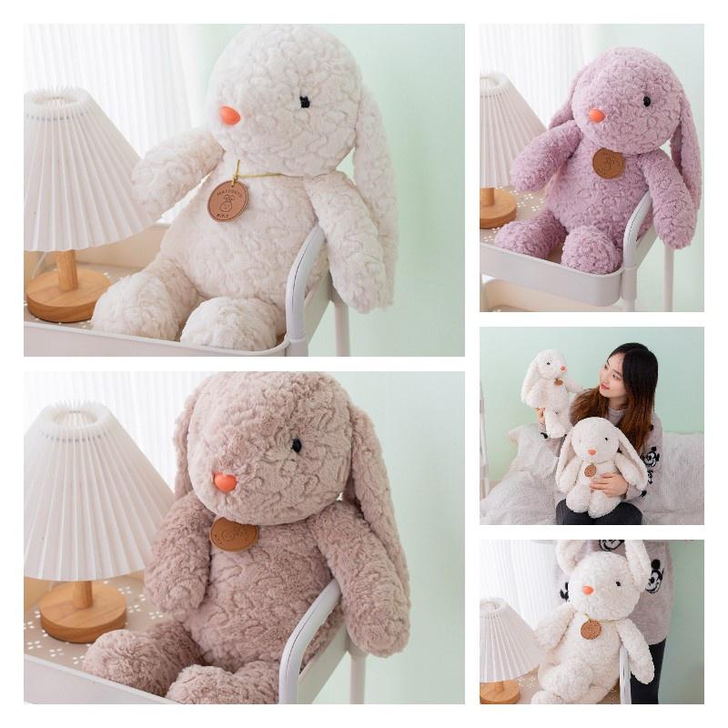 Adorable Long-haired Plush Bunny Toy For Kids 35cm And 50cm Sizes Available