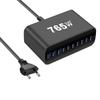New Gallium Nitride 800W Multi-port PD Desktop Charger with AU Plug Adapter