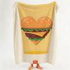 Food B Burger K King Throw Flannel Throw Blanket Suitable for Sofa Living Room Bedroom