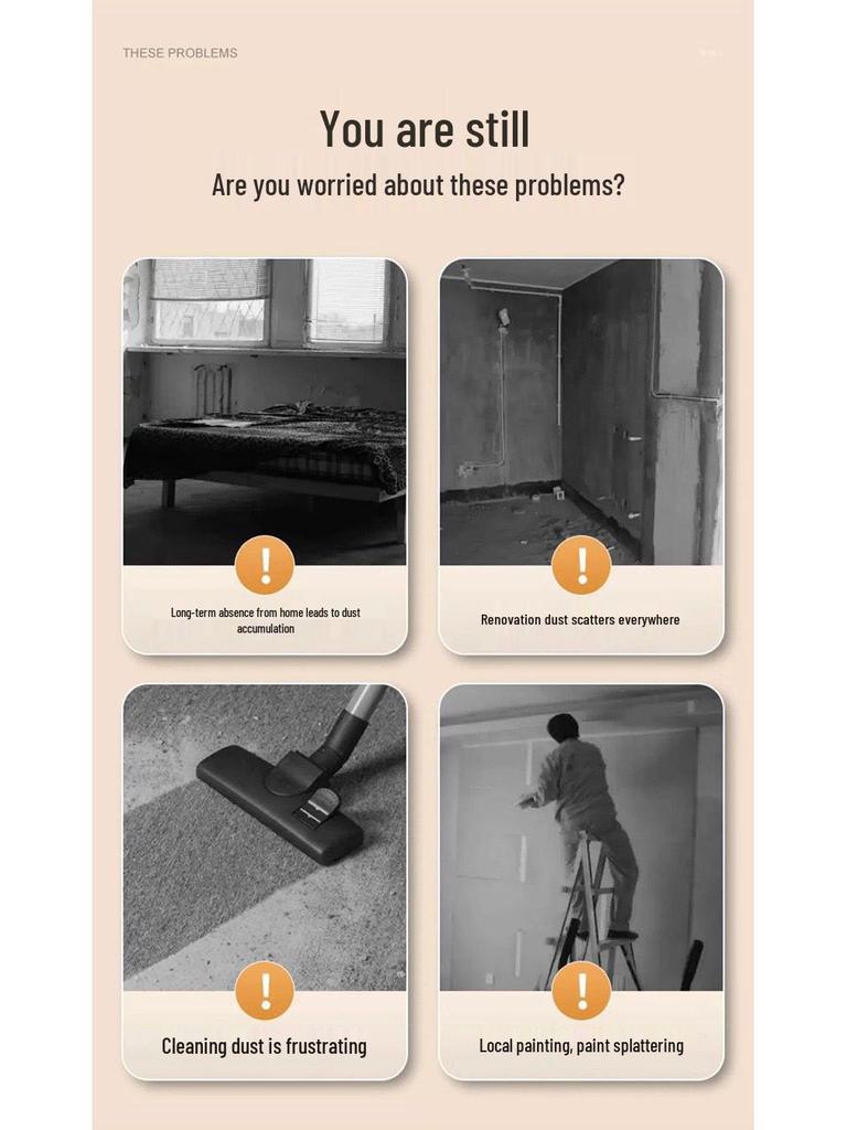 Transparent Dustproof Protective Film for Home Appliances and Furniture