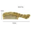 Peacock Copper Comb Home Dressing Table Decoration Vintage Pure Brass Comb Figurines Makeup Hair Comb Handmade Crafts Gifts