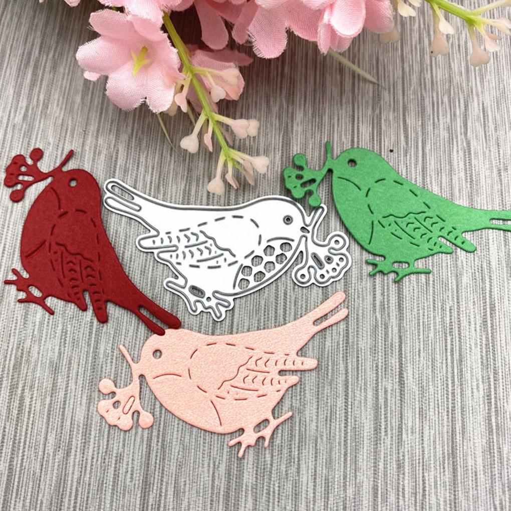 Prägeform aus Kohlenstoffstahl Vogelform Kartenschablone Bastelstanzform DIY Papier Scrapbooking Werkzeug