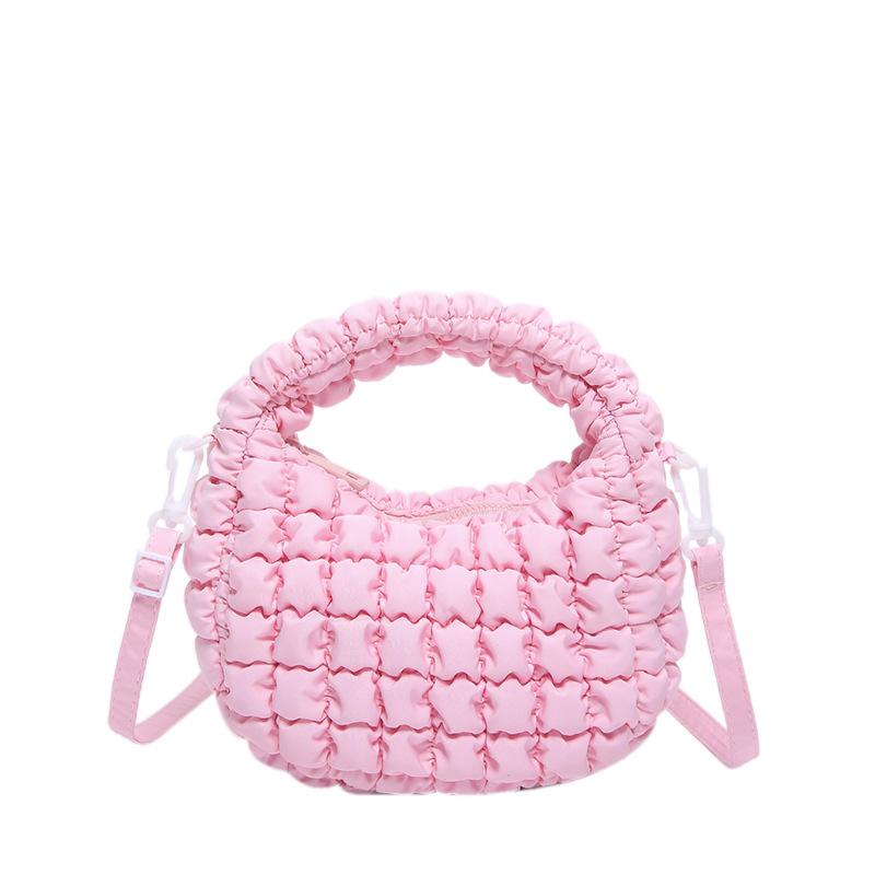 Sac en tissu nylon pour femme été nouveau texture haut de gamme design de niche sac bandoulière portable sac dumpling à carreaux