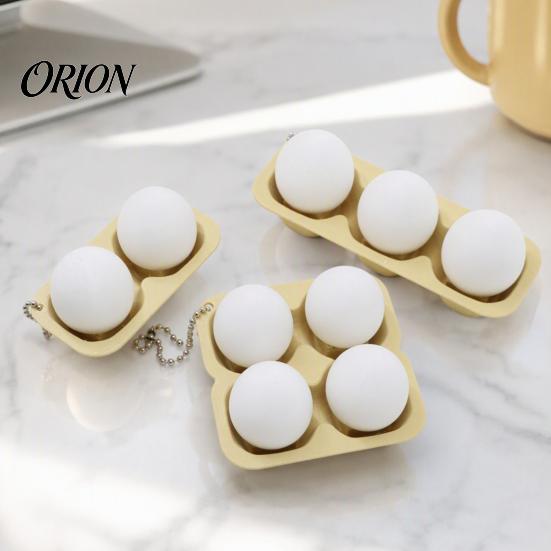Office Fidget Toy 3D Printed Egg Clicker Toy, 2/3/4-Egg Tray for Bag Pendant Stress Relief, Portable Decompression Button with Bead Chain Adult