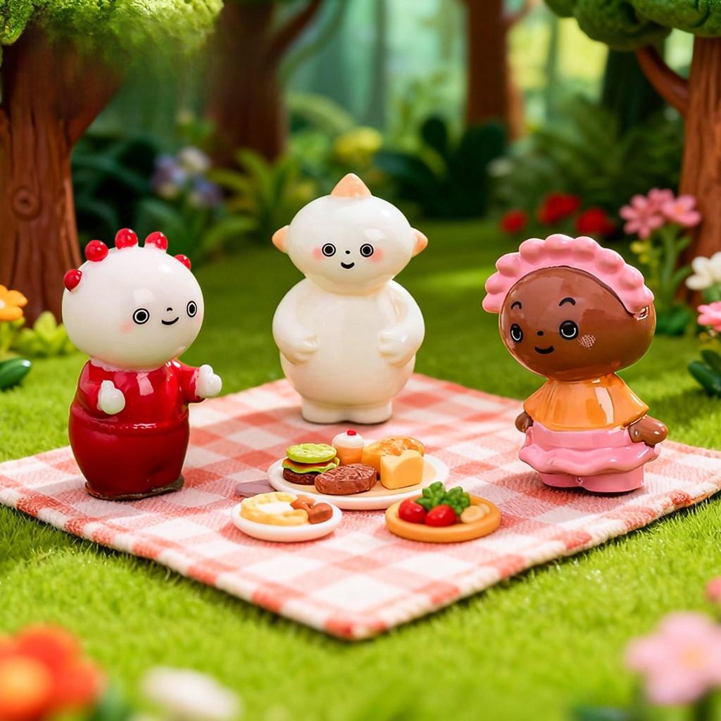 In The Night Garden Micro Landscape Creative Cute Garden Baby Doll Resin Decor For Desktop And Car