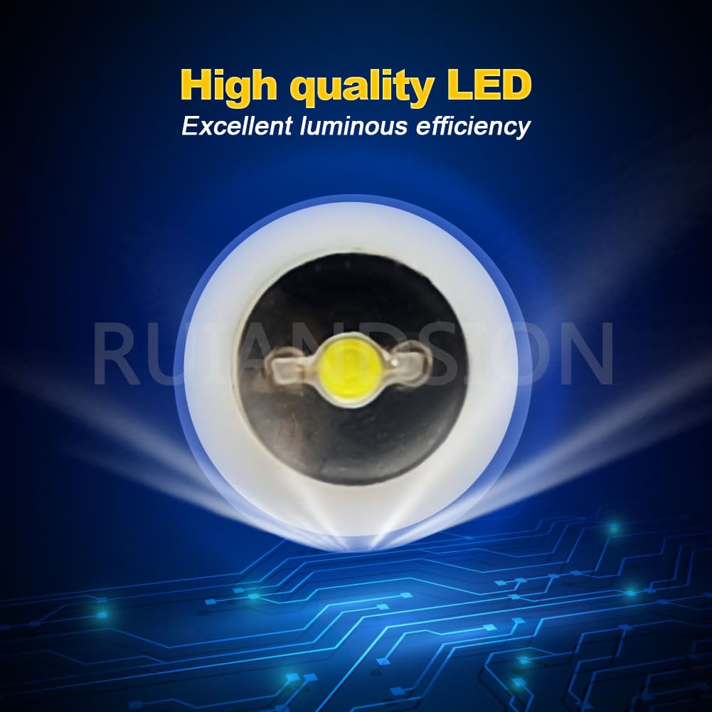Ruiandsion BA7S Dashboard Light LED Bulb 24V White Instrument LED