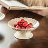Dessert Bowl Light Luxury Tall Bowl Household Ceramic Bowl Restaurant Delicate Tableware Dim Sum Bowl Ice Cream Fruit Bowl