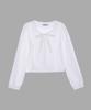HAINT Dova Soft Tie_Neck Blouse 2Col_Ivory