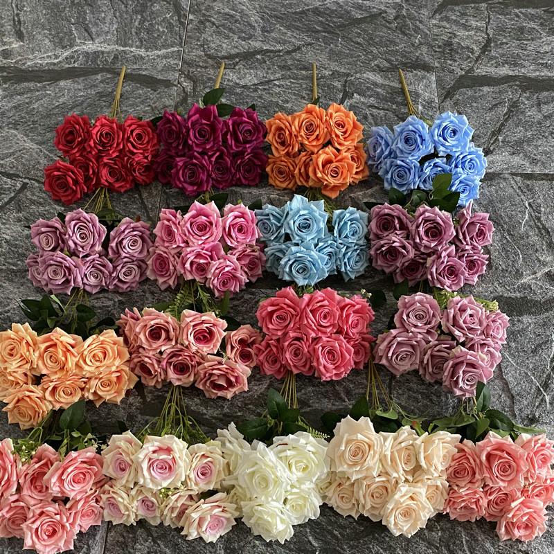 Roses Bouquet Artificial For Wedding Decor Photography Props And Home Styling