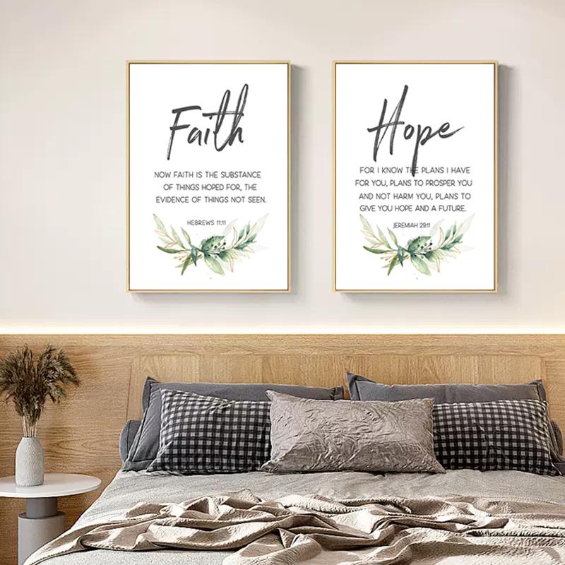 Glaube, Hoffnung, Liebe, Bibelvers, inspirierende Kunst, Wandkunst, Leinwandgemälde, Drucke, ein großartiges christliches Zitat, Wohnzimmer, Heimdekoration