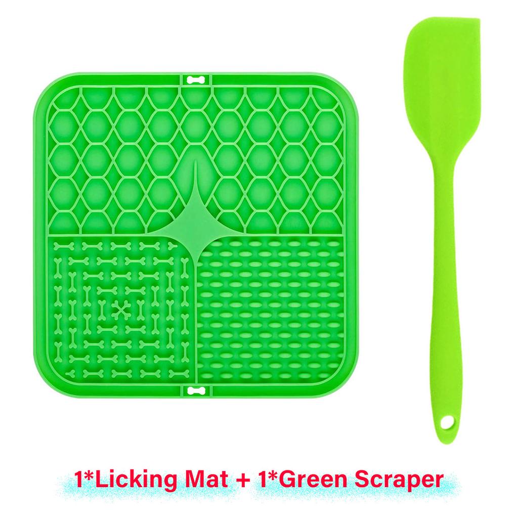 SW Pet Licking Pad Dog Cat Lick Silicone Mat Pet Slow Food Plate Feeding Bowl for Sucker Foods Training Dogs Bathing Distraction