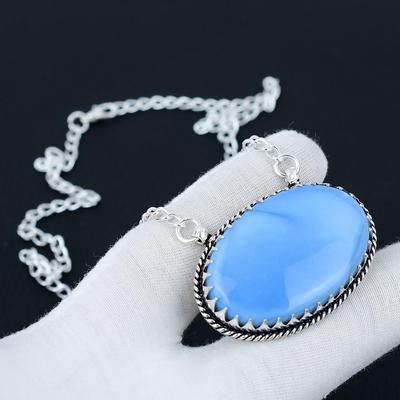 Owyhee Opal Gemstone Jewelry Necklace, Natural Owyhee Opal 925 Sterling Silver Charm Necklace For Wedding Gift, Necklace For Women Gifts