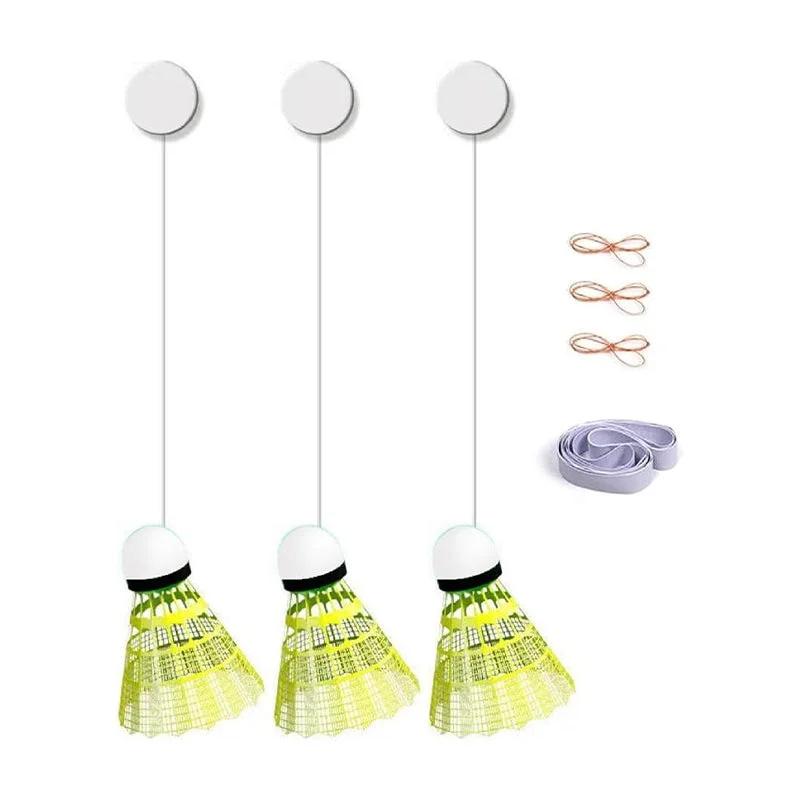HOMEFISH Automatic Rebound Badminton Trainer Badminton Single-Player Rebound Trainer Self Study Badminton Trainer Set Automatic