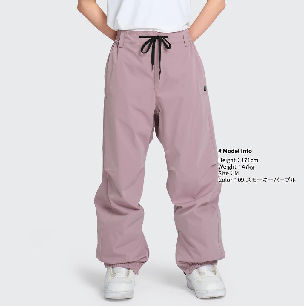 Acrais Snowboard and Ski Waterproof Water and Women's Pants, Windproof, (10,000mm Resistance), Breathable, Warm, Cold-Proof (al-sp24019-wxssmpp)