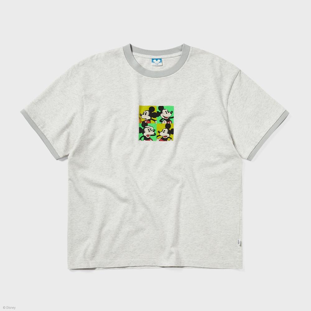 ThIs Is Never That Tnt Mickey Ringer Tee Light Heather Grey M