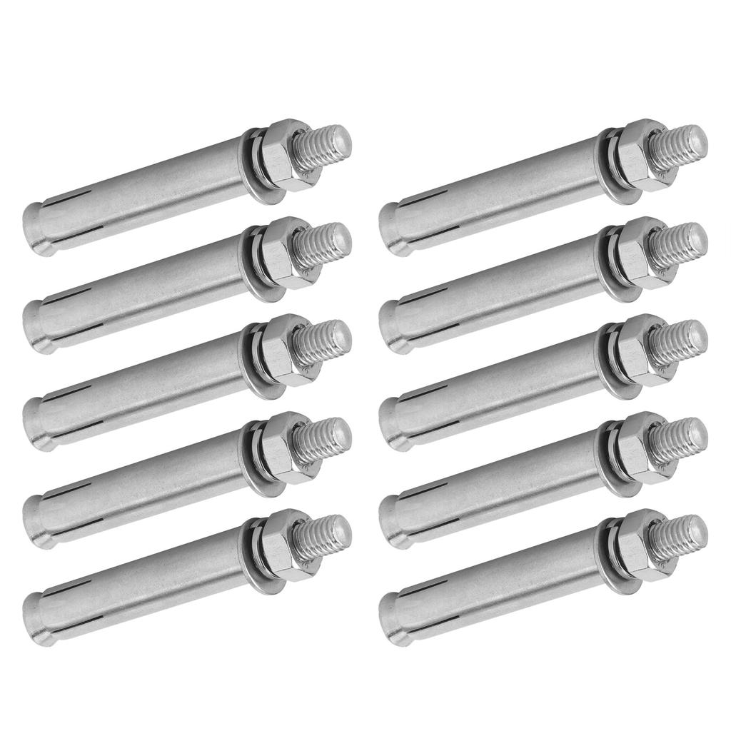 10pcs M8x80 Expansion Screws 304 Stainless Steel Expansion Bolts Hand Tool Accessory
