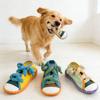 Candy Color Striped Woven Rope Slipper Shape Dog Chew Pet Toy