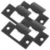 4Pcs Door Reinforcement Plates Stainless Steel Heavy Duty Deadbolt Strike Plates Latch Door Strike Plate Extender Security Kit