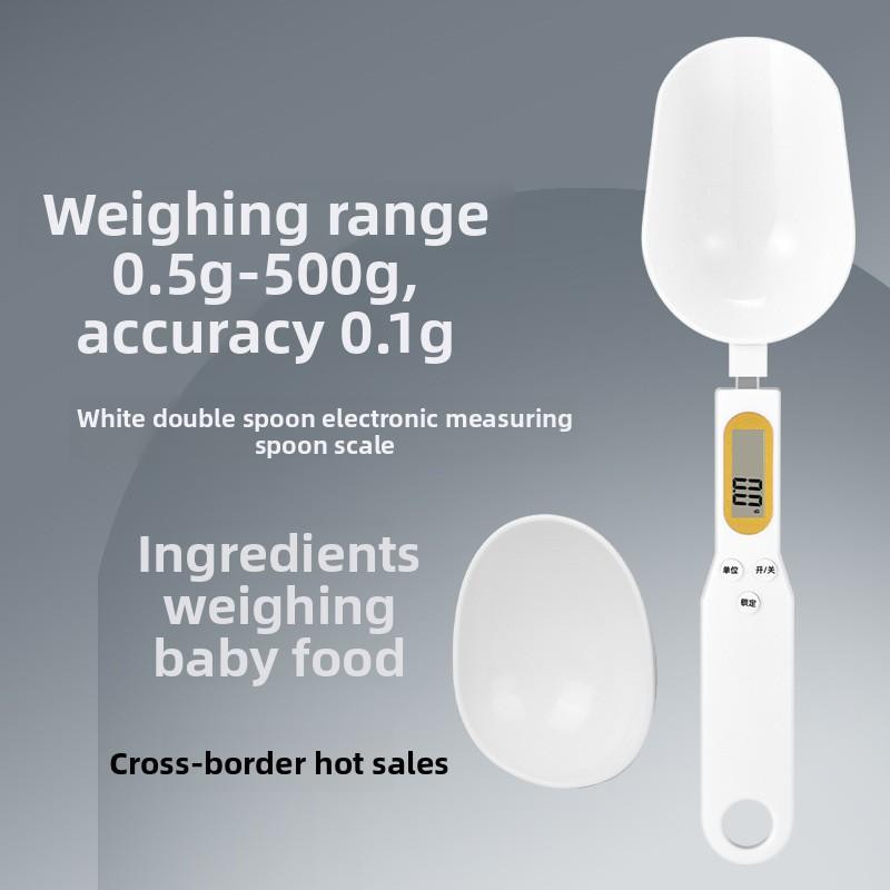 Electronic Measuring Spoon Scale Household Small Electronic Scale Weighing Spoon Weighing Kitchen Ingredients Food Scale Cat Food Weighing Gram