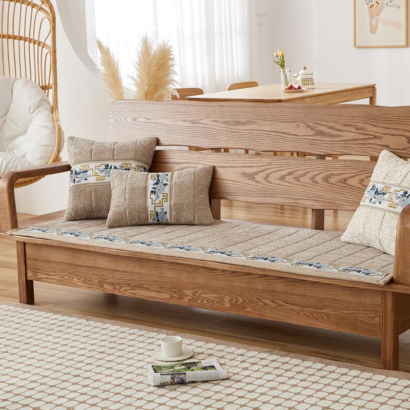 

Новые подушки для сидений в китайском стиле, синель, твердая древесина, красное дерево, диванная подушка, противоскользящая ткань, бытовая подушка, утолщенная универсальная подушка для четырех сезонов 50*100cm