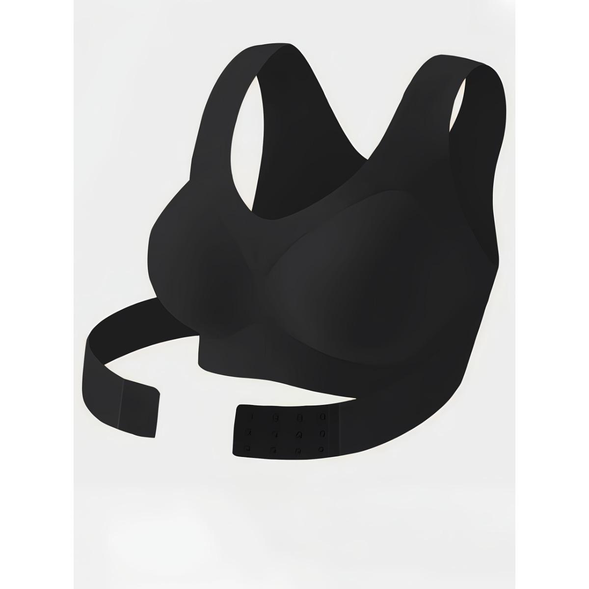 

Жіноча безшовна білизна зі знімними грудними вкладишами, регульована корекція фігури, безшовна застібка, зручна, приємна до шкіри, без кісточок XL чорний