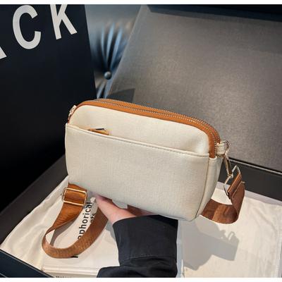 Fashion Messenger Bag Small Square Bag Women's Bag Niche Solid Color New Versatile Simple Women's Shoulder Bag