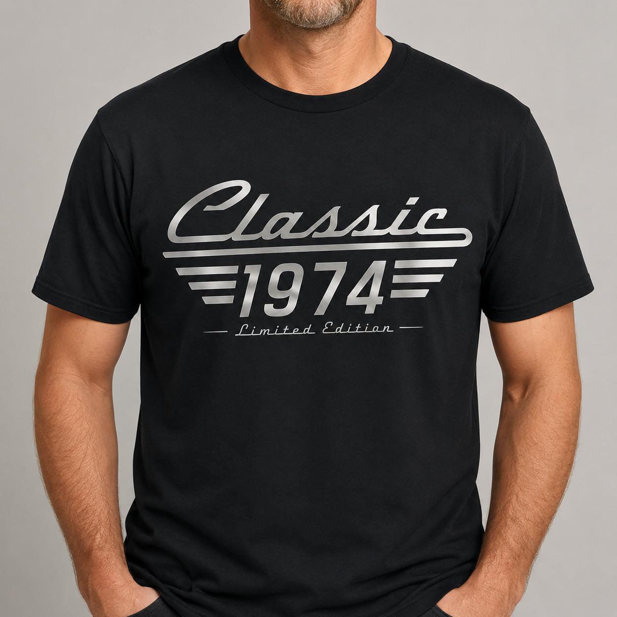 Classic 1974 Limited Edition Vintage Car 52th 53th 54th 55th 56th Birthday Mens S