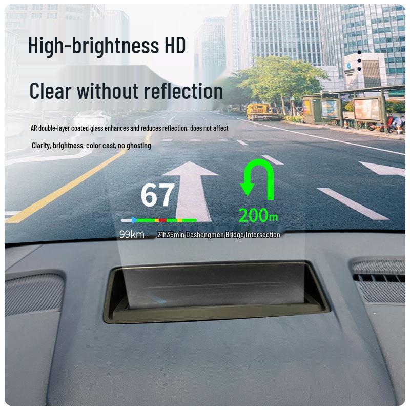 Beveled Glass Dustproof Cover for Buick GL8 24-25 Model HUD Display