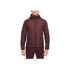 Nike Solid Color Hooded Long Sleeve Cotton Jacket Men Jackets Burgundy FB7545-652