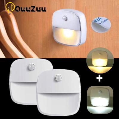 Bewegungsmelder-Licht, kabellose LED-Nachtlichter, AAA-batteriebetrieben, für Schlafzimmer, Wand, Treppe, Schrank, Gang, Körper, Induktion, Heimbeleuchtung
