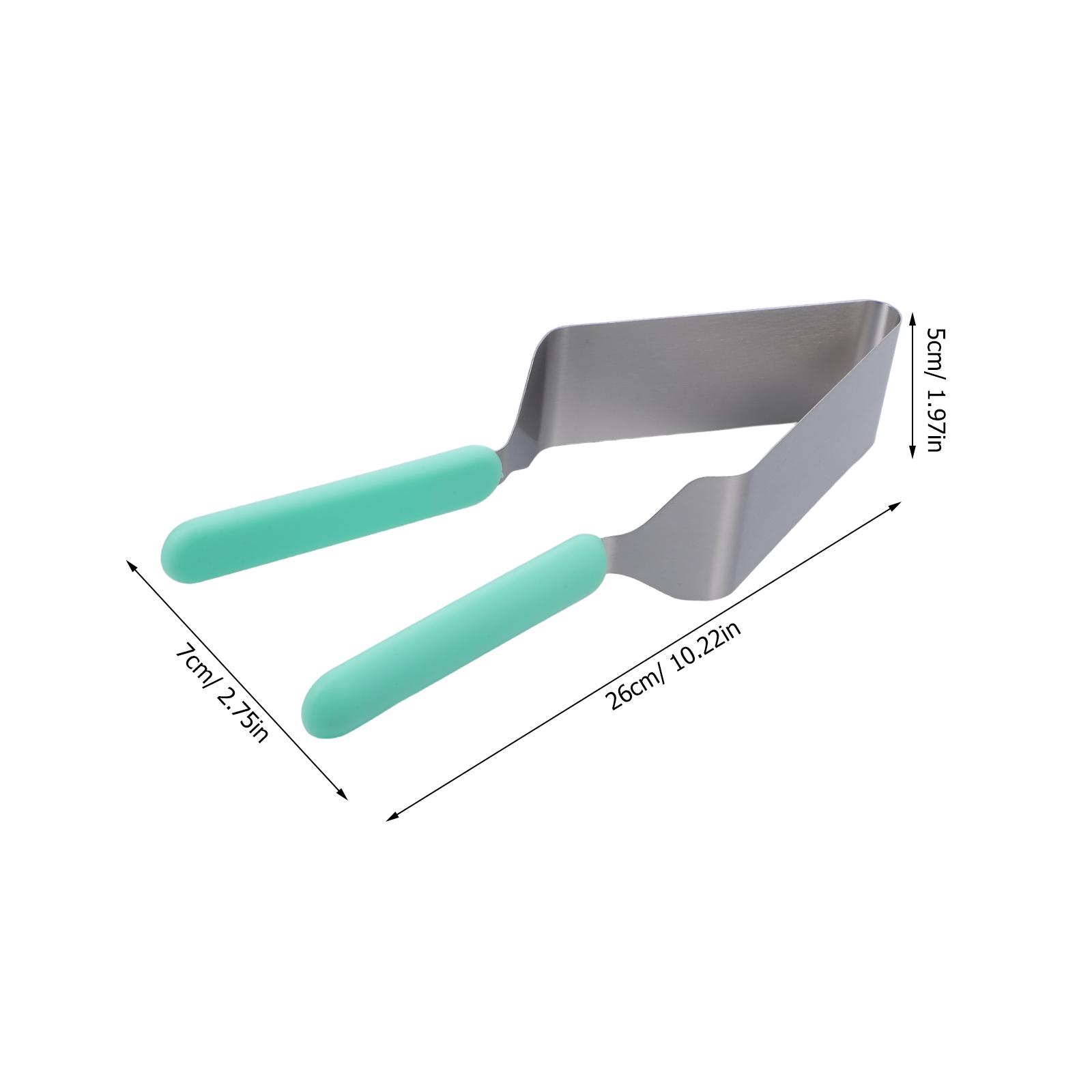 

2Pcs Professional Cake Cutting Device Stainless Steel Party Wedding Cake Cutter with Ergonomic Handle for Clean Slices and Easy зелений
