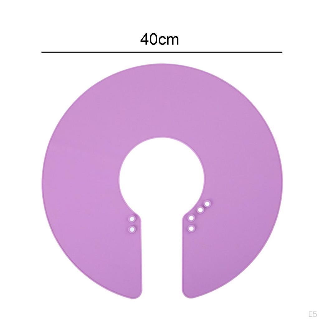 ,Professional Hair Cutting Collar Silicone Neck Cape, Clasp Design Waterproof Adjustable ,for