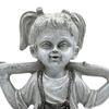 Girl And Boy Garden Statue Kids First Kiss Decorative Sculpture Outdoor Resin Waterproof Ornament for Yard Patio Flower Bed