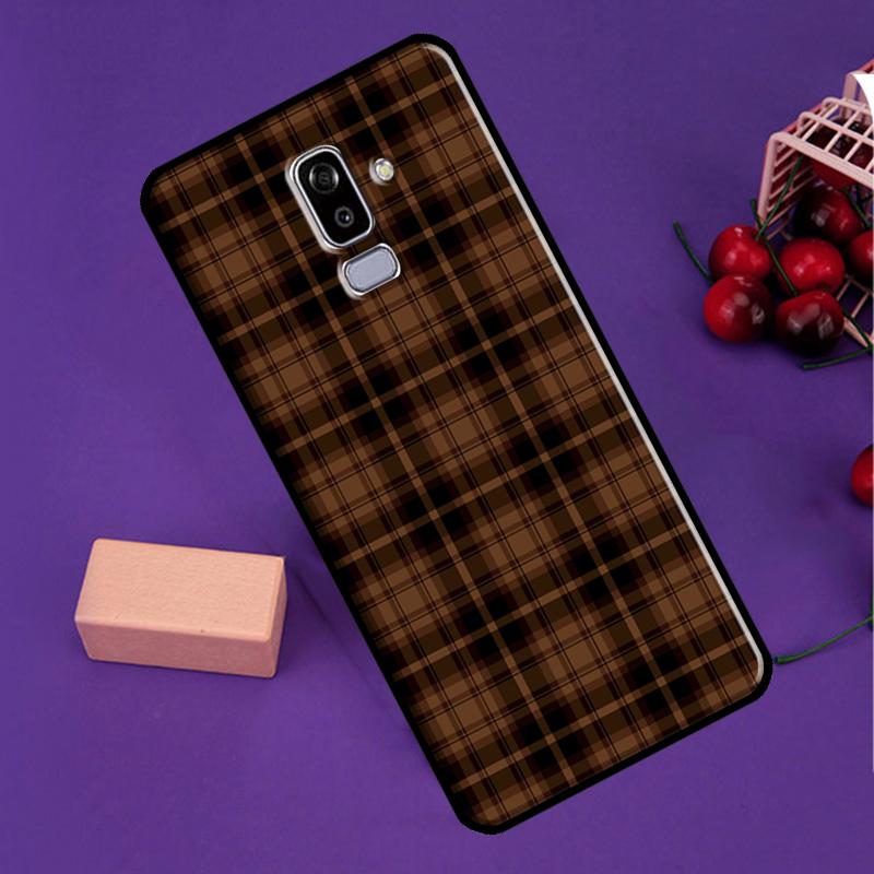 Brown Plaid For Samsung Galaxy M35 M55 M15 M56 M36 M16 M31 M11 M13 M53 M12 M32 M52 M14 M34 M54 M06 Case