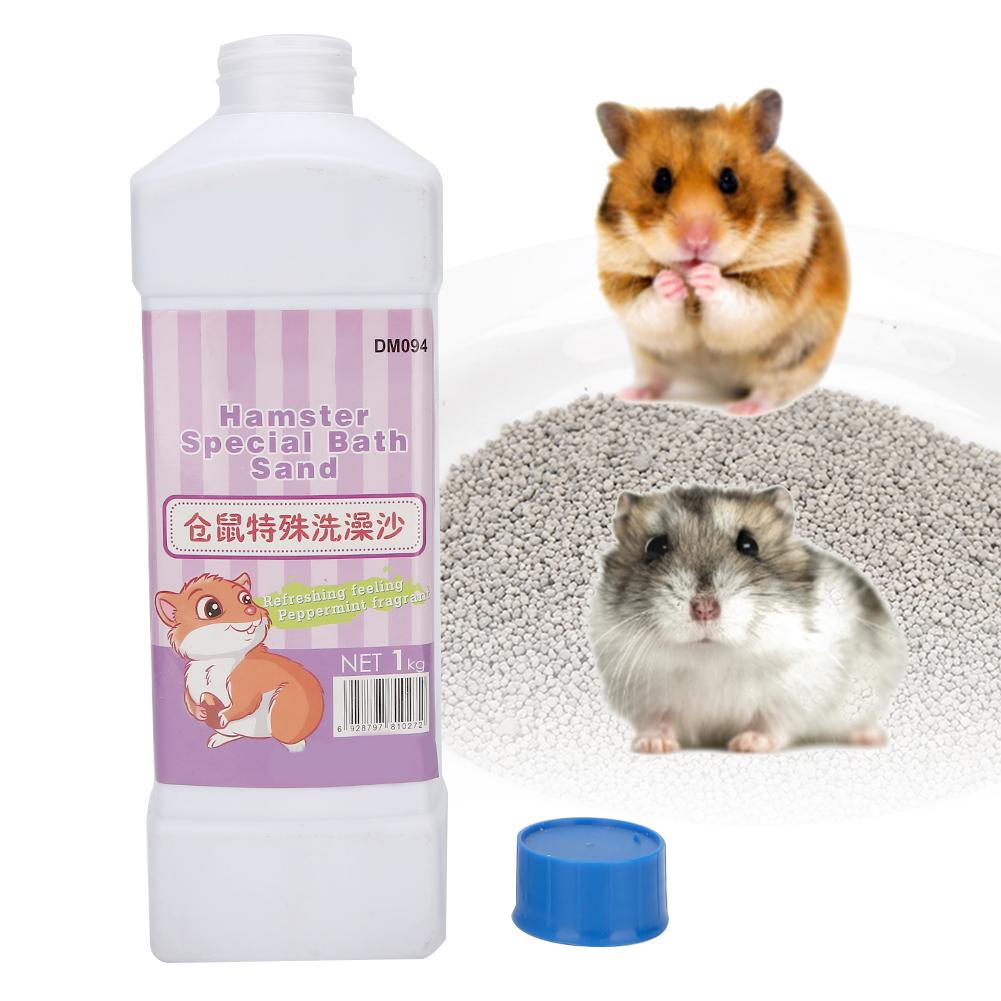 1kg Doğal Madde Güvenli Pet Banyo Kumu Hamster Chinchilla Tavşan Banyo Kumu