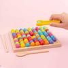 Children Fine Motor Skills Wooden Toy Color Matching Classification Sorting Game Montessori Early Education Learning Counting