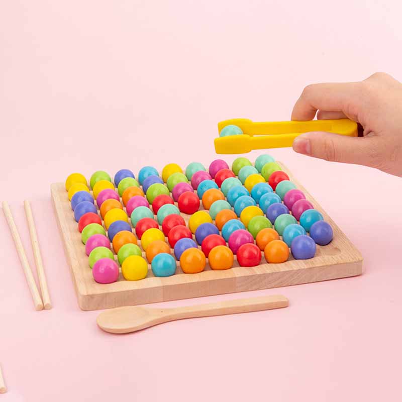 Children Fine Motor Skills Wooden Toy Color Matching Classification Sorting Game Montessori Early Education Learning Counting