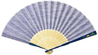 Onishi Ken Seihan Faltrippen Froschfächer, Druck, 23cm, "Welle" Design, 66-135
