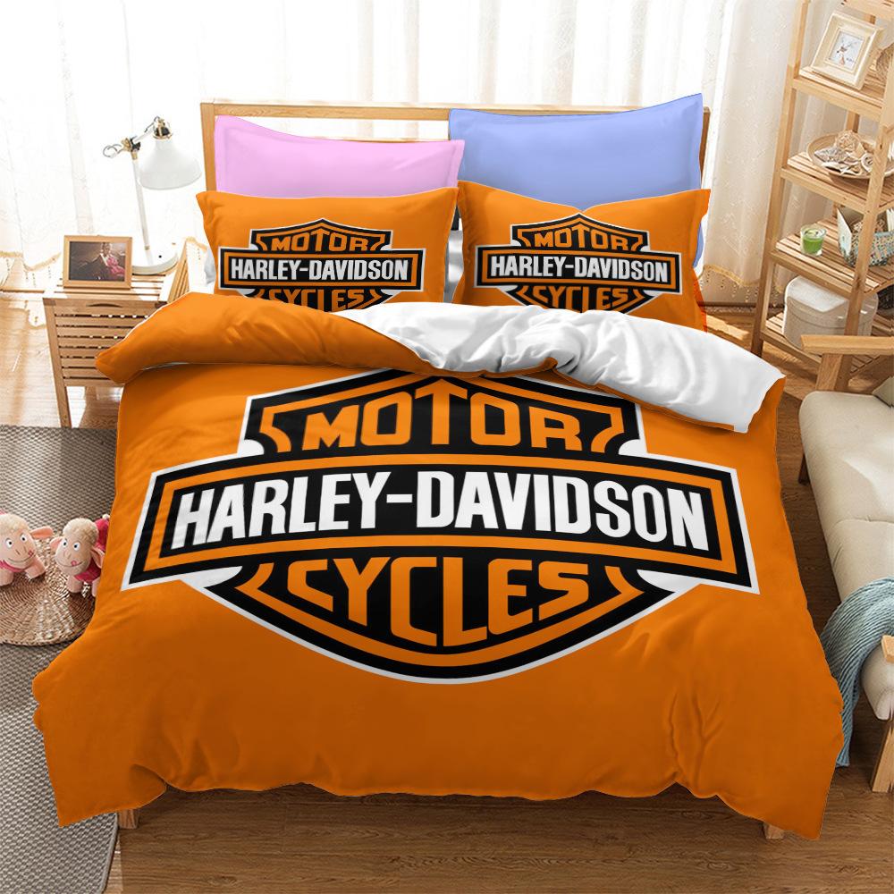 Eagle Motorcycle Series Bedding Three-piece Set