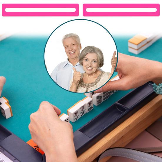 

Mahjong Line Finder Translucent Ruler for Mahjong Cards Bright Mah Jong Rules Reader And Strategy Guide for Enthusiasts Beginners 1pc синій