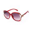 2024 Large Frame Hollow Four-Leaf Clover Sunglasses for Women - Perfect for Street Photography and Trendy Style.