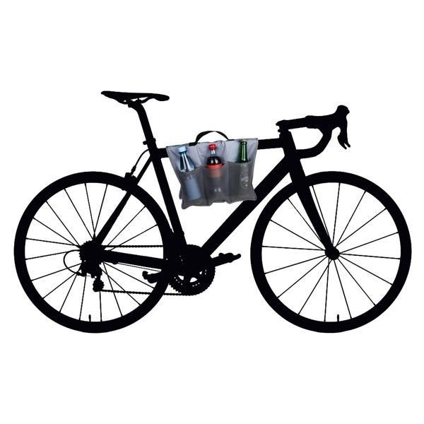 Refrigerated Bag for Bicycle with Clip and Bottle Holder Handle