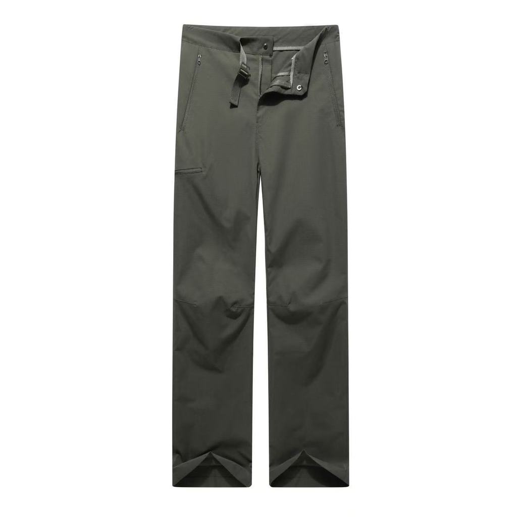 Outdoor Functional Softshell Straight Pants With Multiple Pockets For Mens Hiking And Casual Wear