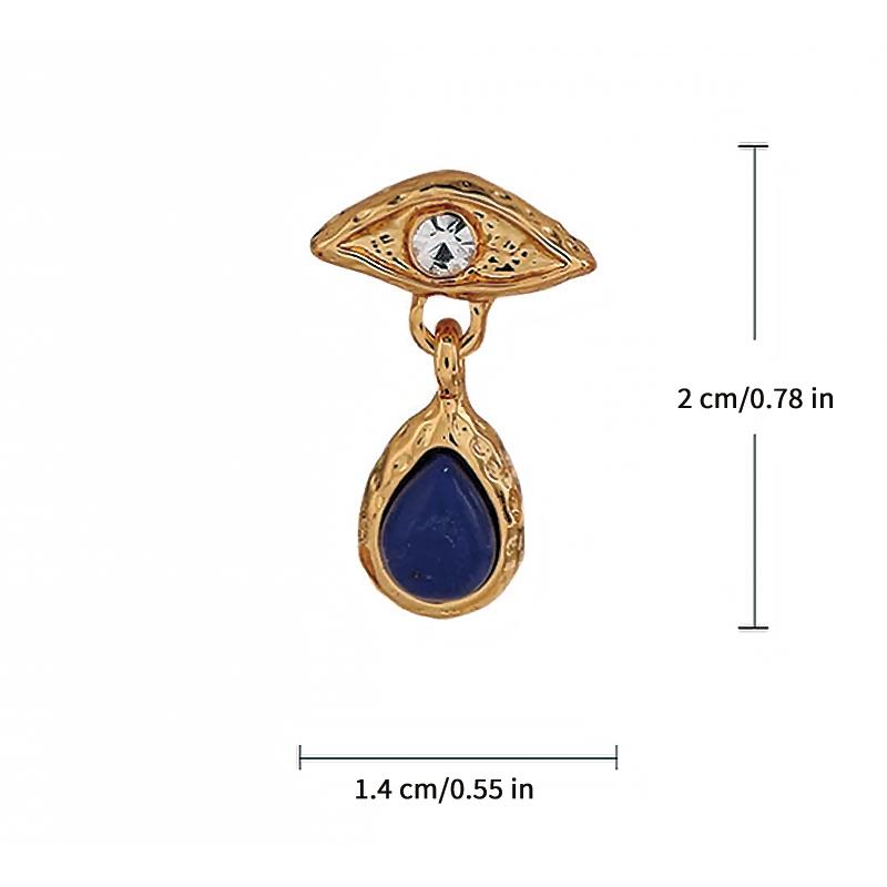 Vintage Devil's Eye Earrings Luxury Temperament Metal Earrings For Women Party Gifts