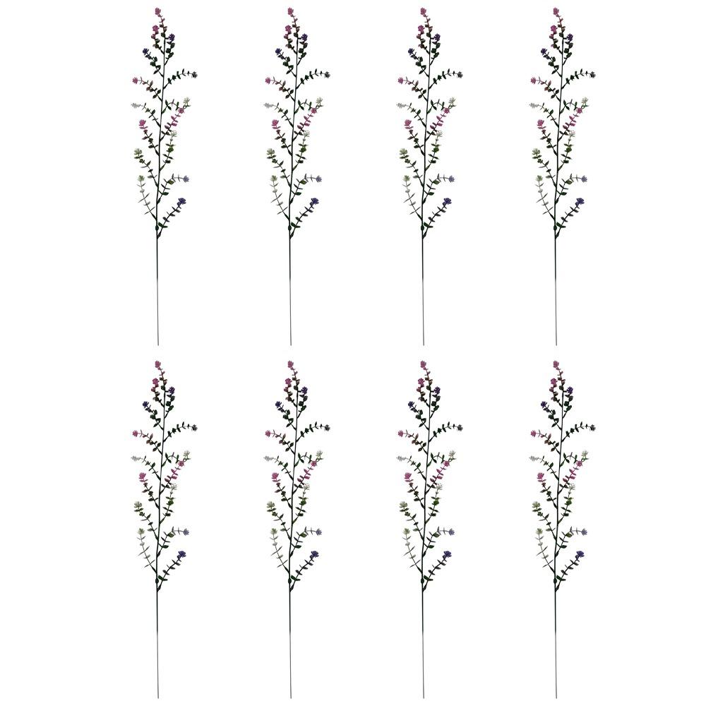 8pcs UV Resistant Camellia Hanging Wall Vine Eucalyptus Leaves Flower Trailing Vine Yard цветной
