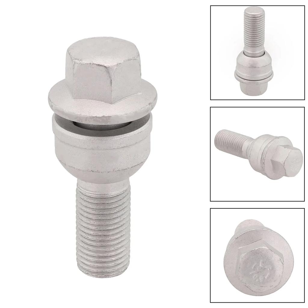 Wheel Lug Nut Stud Wheel Bolt For A5 A8 Q3 Q5 Q7 RSQ3 S8 SQ5 8T 4H 8U 8R 4M 8U 4H 8R0601295 Steel Wheel Bolt