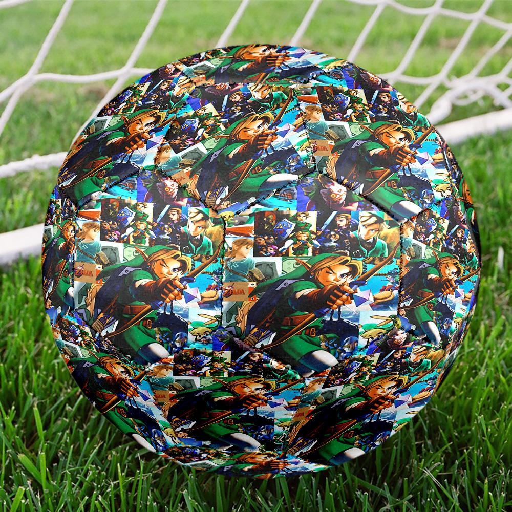 The Legend of Zelda Print Size 5 Soccer Ball, Standard Match Football for Sports Game and Team Practice, Ideal Gift for Soccer Fans