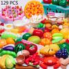DIY Fruit Cutting Toys Vegetables Fruits And Vegetables Parent-Child Simulation Kitchen Food Children's Birthday Gifts