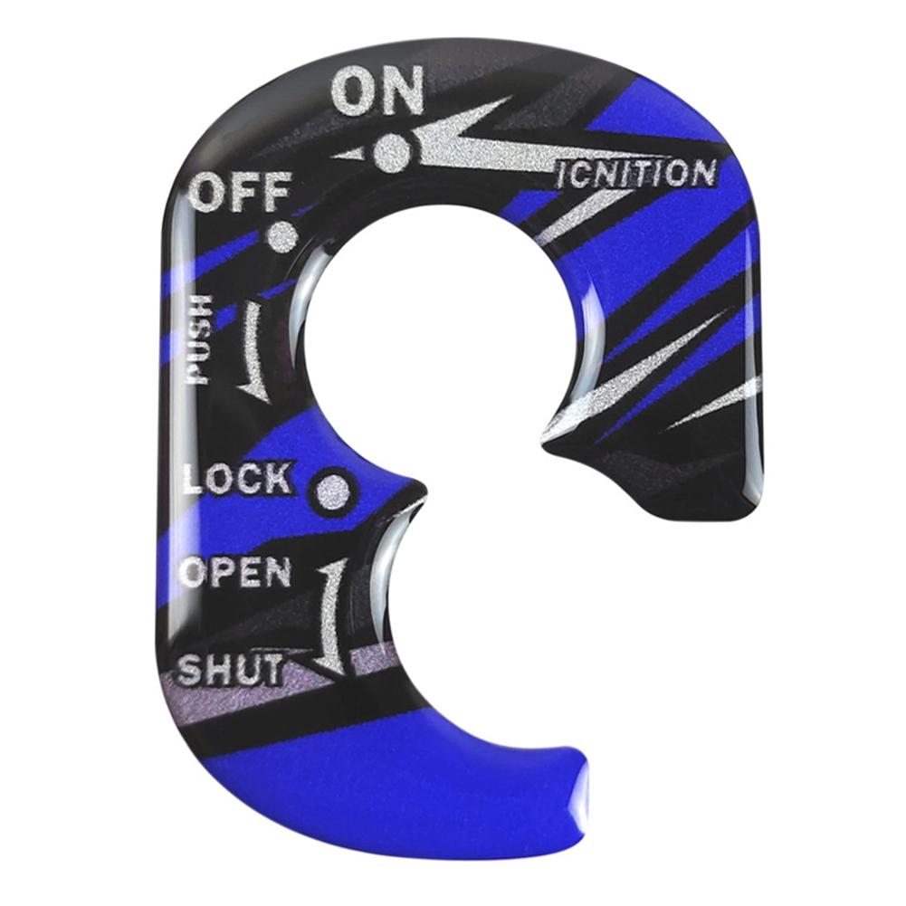 Motorcycle 3D PVC Ignition Switch Key Lock Cover Motorbike Accessories